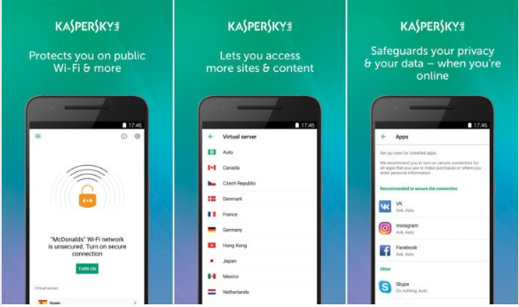 kaspersky launches vpn app on the play store with 200 mb free daily data