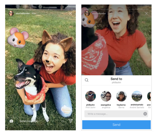 instagram now allows users to share stories in direct messages