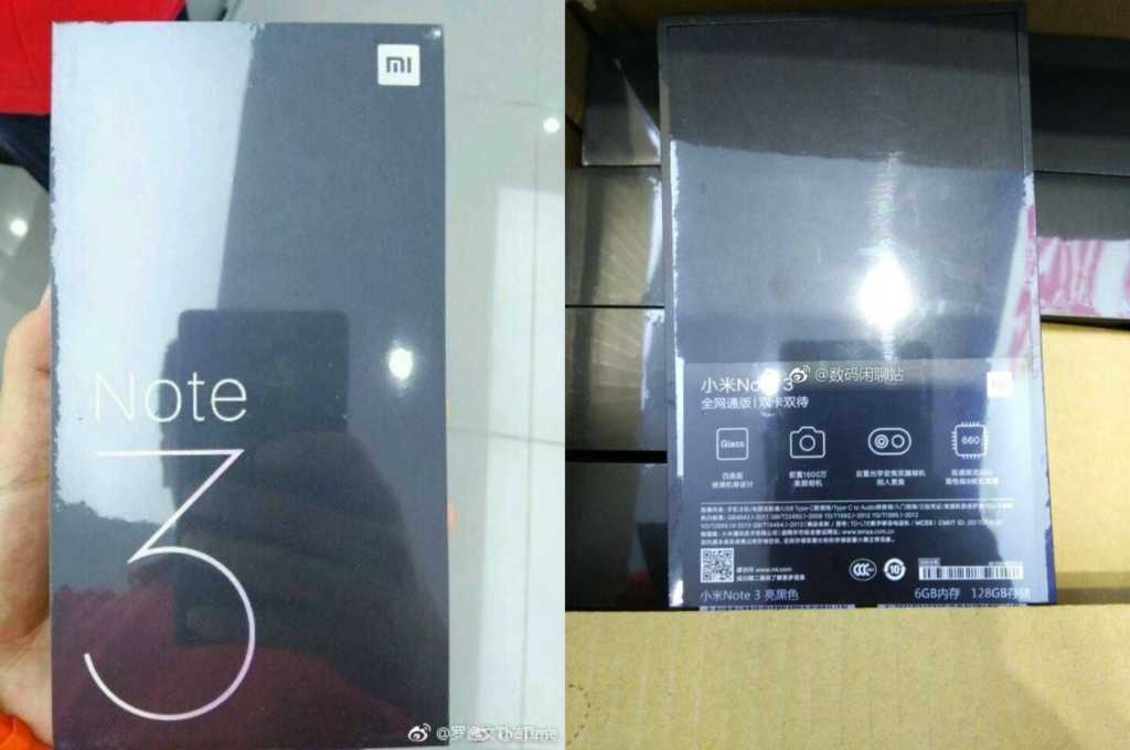 xiaomi mi note 3 retail box leak shows snapdragon 660 soc and 6 gb ram