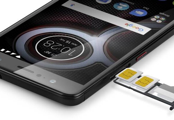 Lenovo K8 Plus Venom Black sim tray