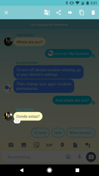 google allo v18 made translation live for every user [download]