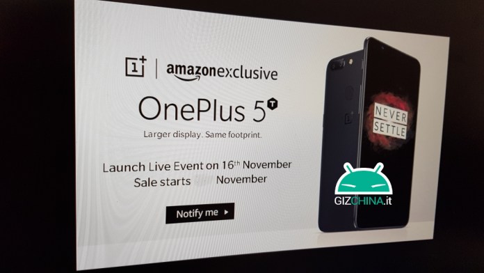 oneplus 5t alleged ‘amazon exclusive’ image reveals november 16 launch