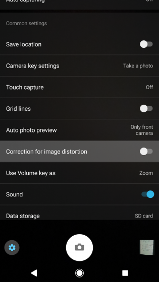 sony xz premium, xz1, xz1 compact and xzs starts getting camera distortion fix