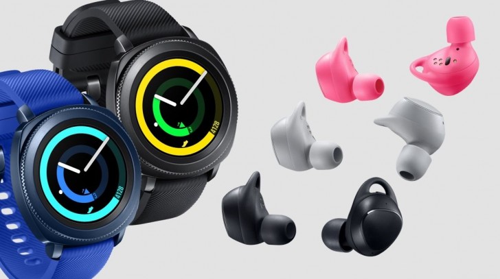 samsung gear sport, icon x (2018) on shelves in the us for $299.99, $199.99 respectively