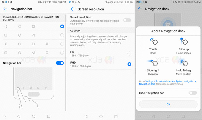 huawei mate 9 running emui 6 based on android 8.0 oreo seen in the screenshots
