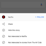 overflow menu design in google app is now changing from pop-up view to a window-like layout