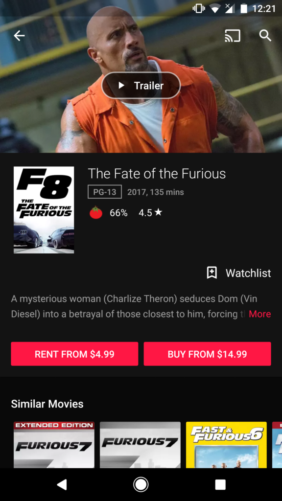 google play movies & tv app update brings trailers replacement and much more