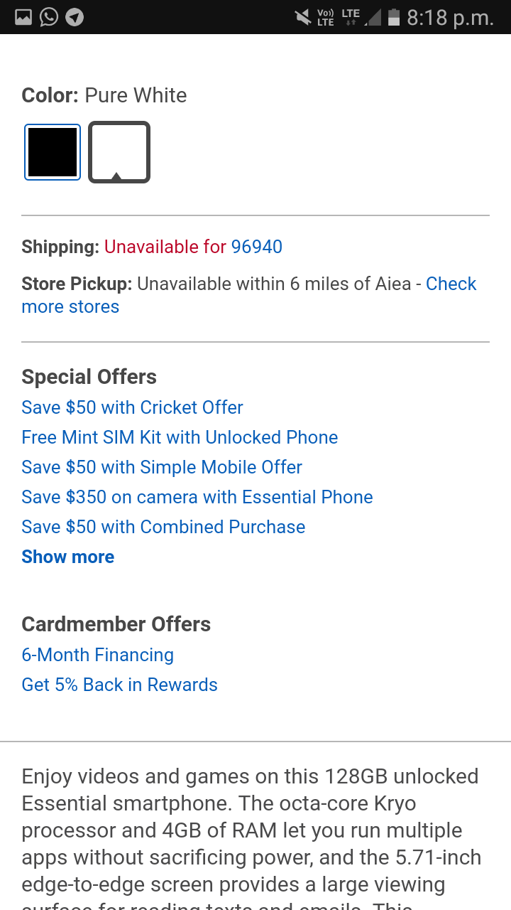 essential phone gets another $50 price drop from bestbuy