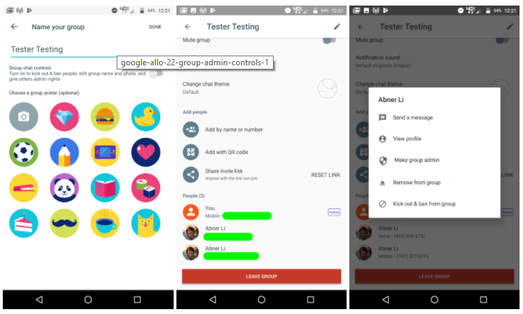 download google allo v22 with more group moderation features, and selfie clips