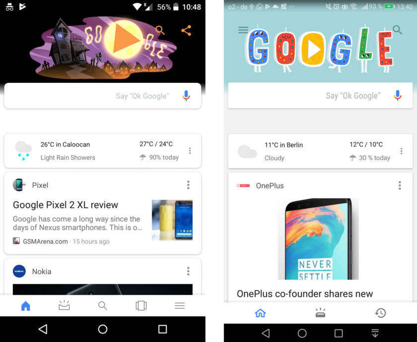 new google app update brings round ui elements and more buttons
