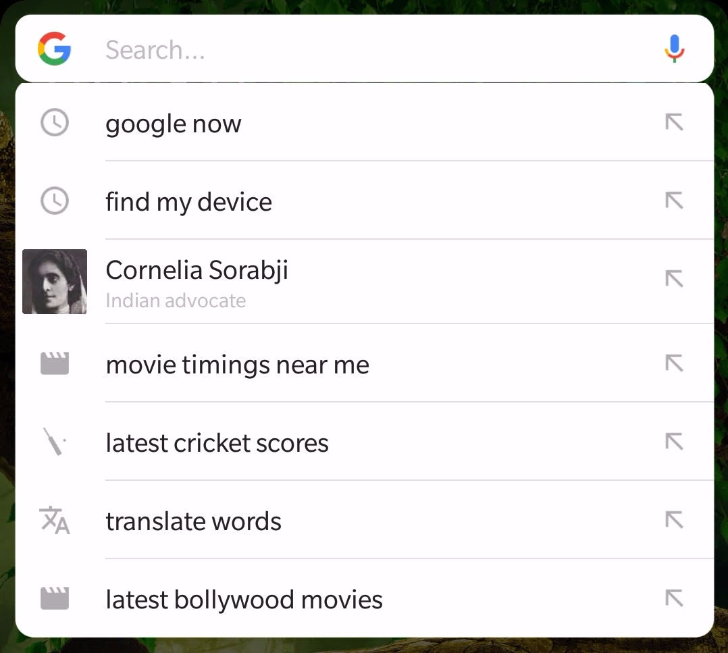 google search now showing more locally relevant search suggestions