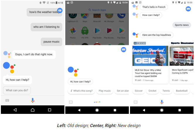 google assistant also receiving rounded ui, white background in latest update