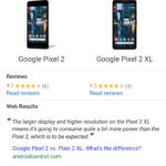 google search device comparison feature now visible for some users