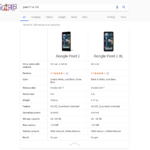 google search device comparison feature now visible for some users