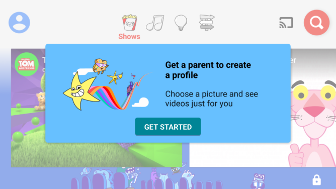 youtube kids gets multiple profiles for kids, some visual changes