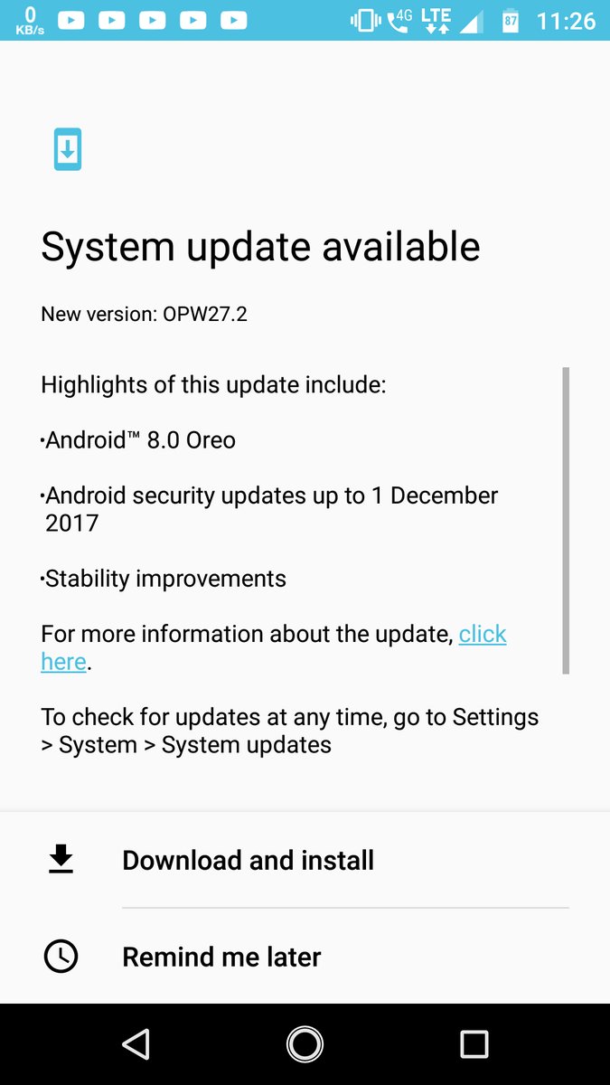 moto x4 reportedly started receiving android oreo 8.0 update in india