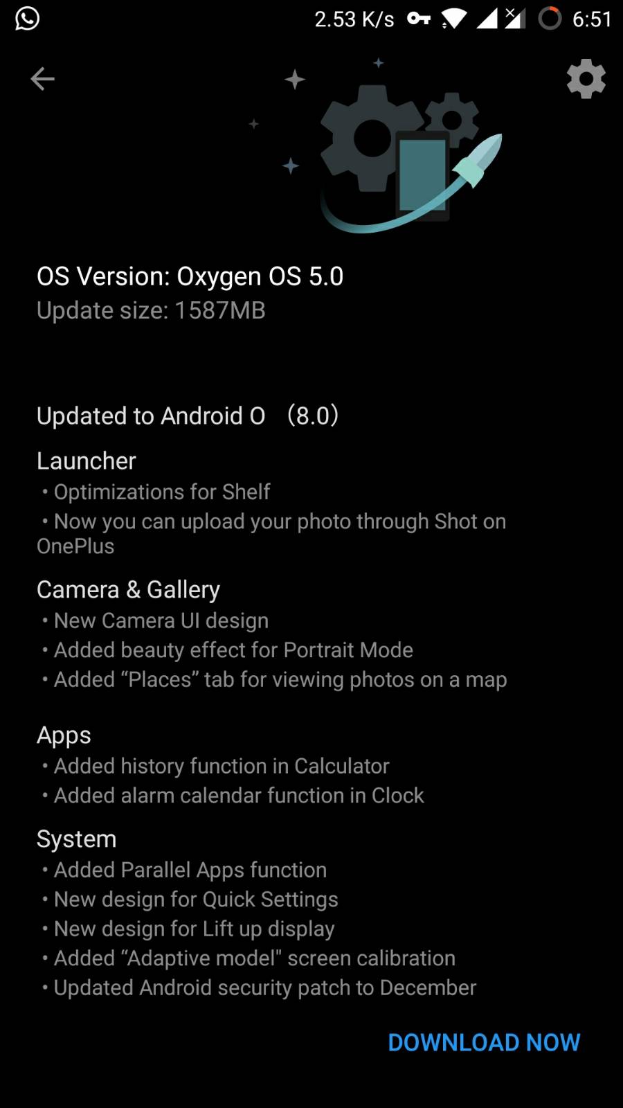 oneplus 5 starts receiving oxygen os 5.0 update based on android oreo 8.0