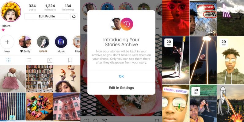 instagram brings story archive and story highlights in latest update