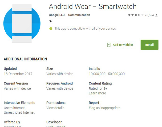 android wear app hits 10 million