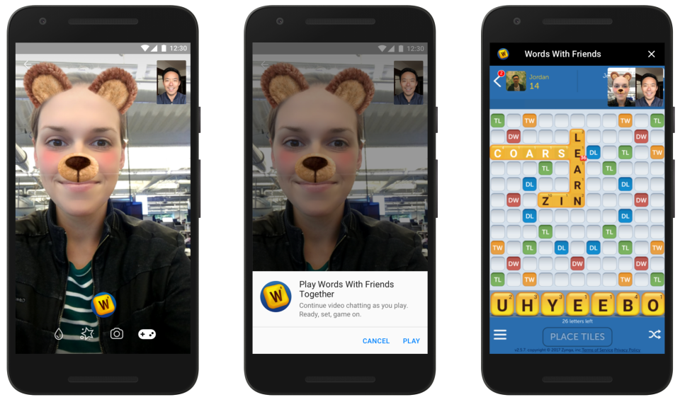 facebook instant games video chat