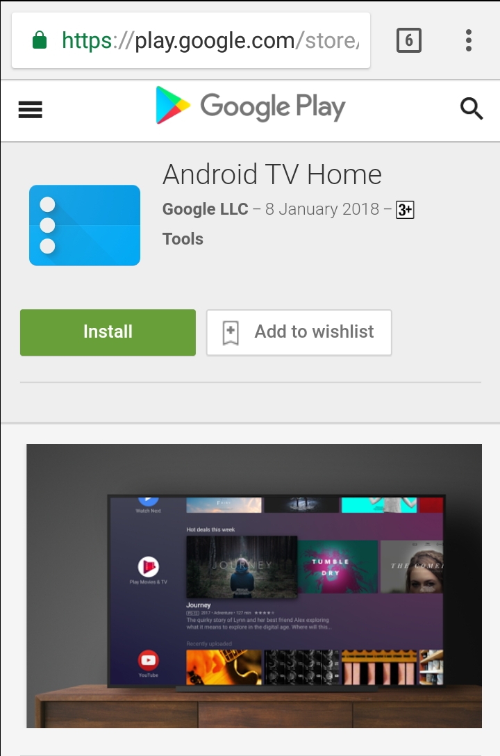 android tv home and core services now made available on google play store