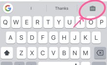 GBoard GIF selfie
