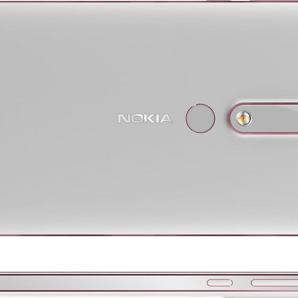 Nokia 6 2018 silver back side