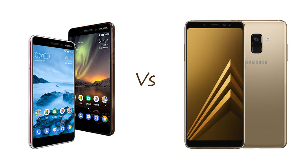 nokia 6 (2018) vs galaxy a8 (2018)