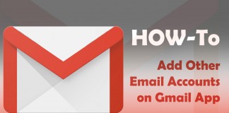 how to add other email accounts on gmail app