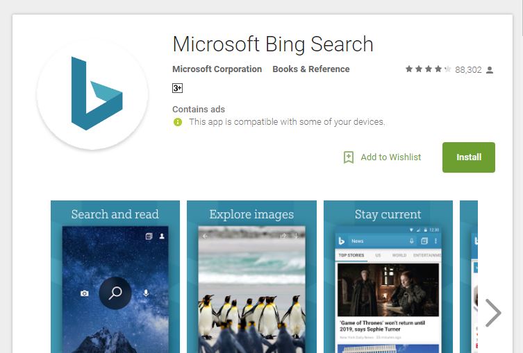 microsoft bing