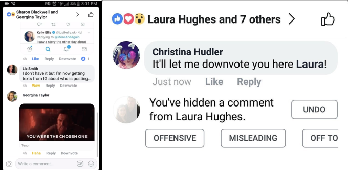 facebook is testing a downvote button (not dislike) for comments 1 facebook-downvote-button