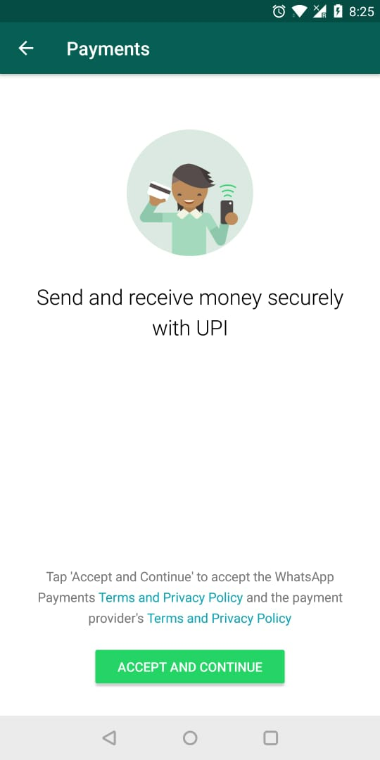 whatsapp upi payment 
