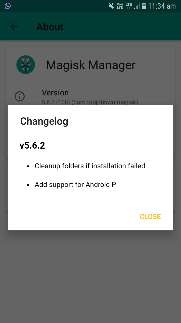 [download]latest magisk manager v5.6.2 adds support for android p