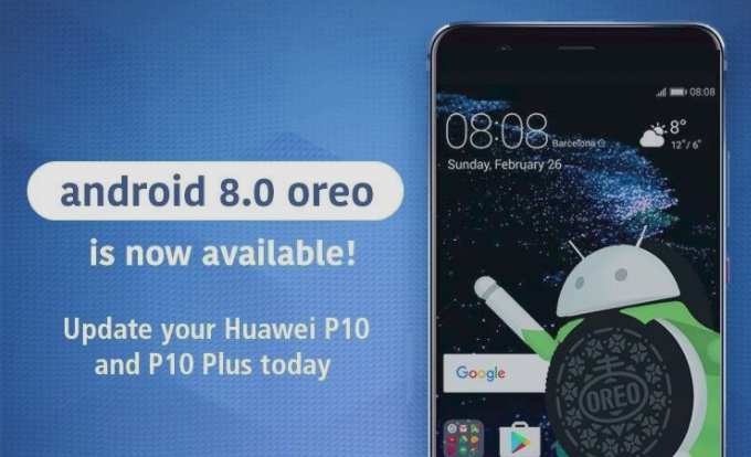  android 8.0 oreo on p10, p10 plus 