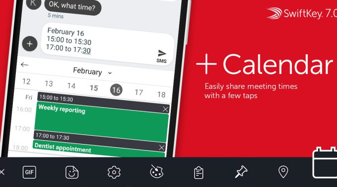 swiftkey calendar