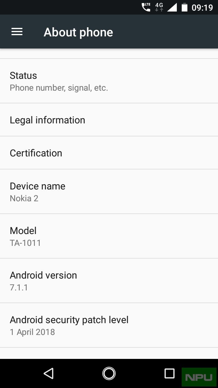 nokia 2 starts receiving april security update