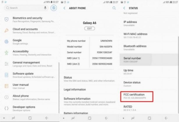 samsung-galaxy-a6-about-phone-fcc-certification