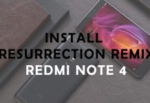 install resurrection remix redmi note 4