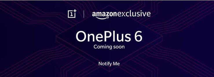 oneplus 6 got listed on amazon as coming soon