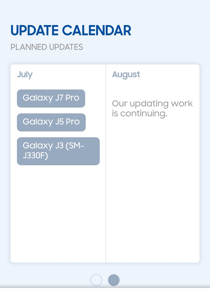 galaxy j 2017 devices scheduled to get android oreo update on july