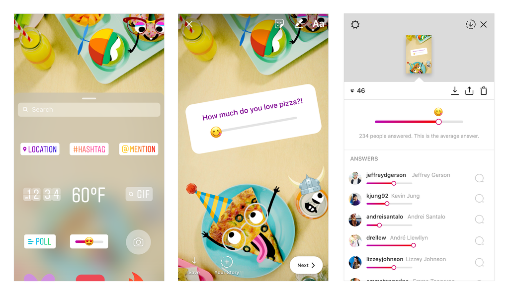 instagram now features emoji slider, a fun new way to poll