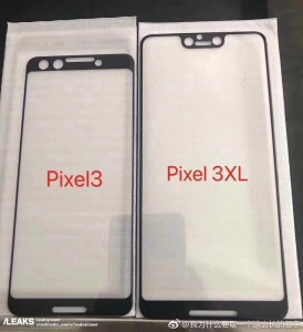 google pixel 3 and pixel 3 xl screen protectors appear online, design leaked