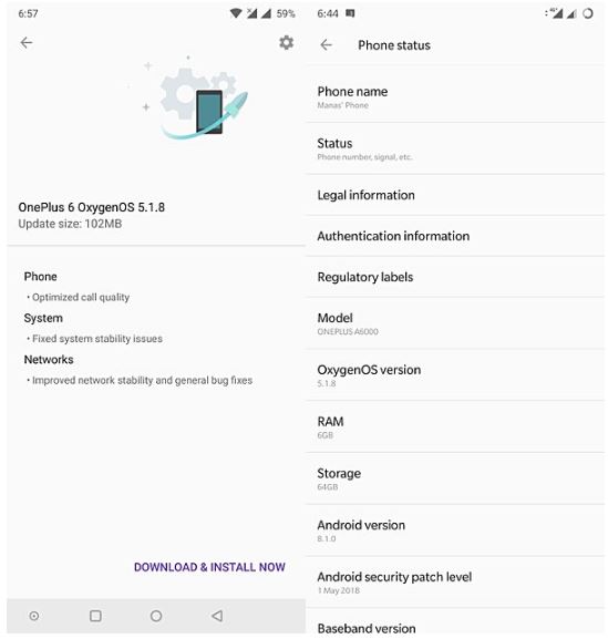 oxygenos 5.1.8 update