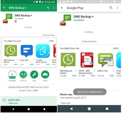 play store new design