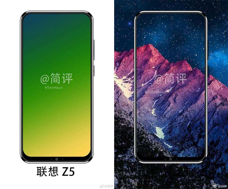 lenovo z5 appear in fresh renders, may come with piezoelectric tech