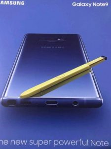 newly leaked image showcases galaxy note9/s-pen in the flesh