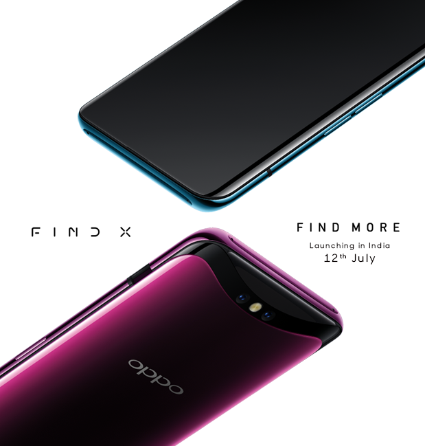 oppo find x india launch slated on 12th july