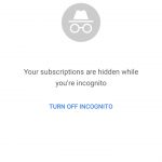 incognito mode rolling out on youtube for android