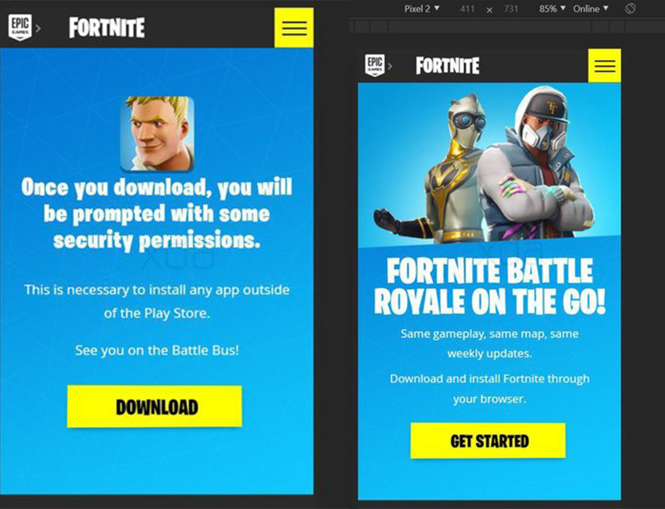 fortnite for android may not be made available through play store