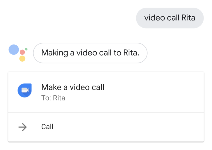 google assistant video calls via duo